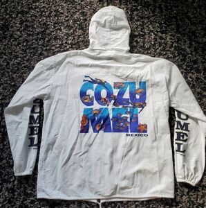 Beachwear Hoodie Lightweight Cozumel Mexico La Iguana Medium